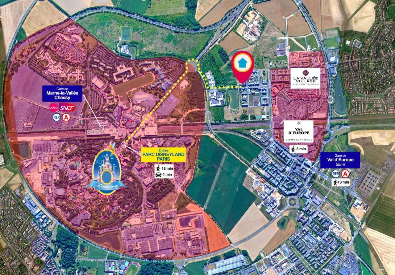 Disneyland-paris, 8pers, Wifi, Netflix, 2 Parkings Apartment *